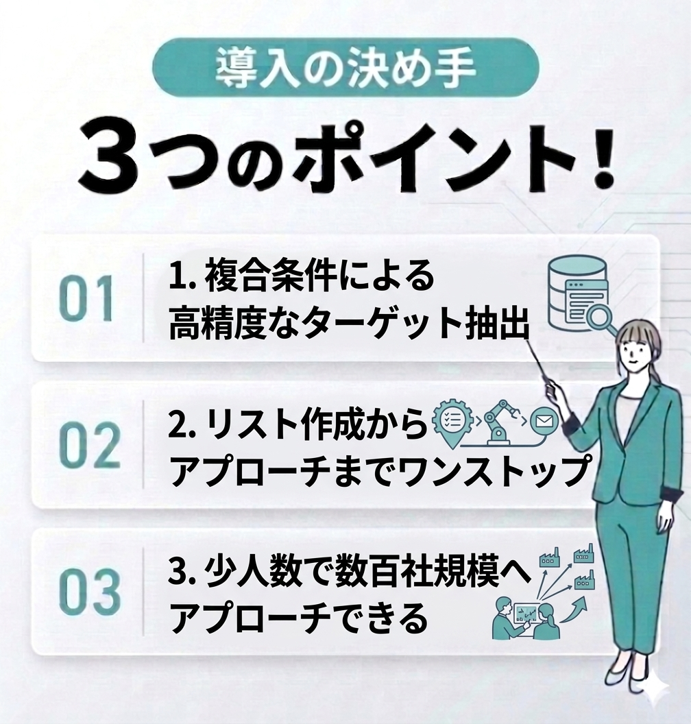 技術サービス業の導入の決め手3つのポイント